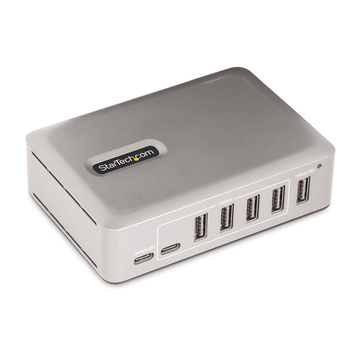 StarTech Hub USB-C 7 ports - 5 ports USB-A + 2 ports USB-C - Auto-alimenté avec alimentation 65W - USB 3.1 10 Gbit/s - Hub USB pour ordinateur de bureau/portable avec câble de verrouillage de 1 m