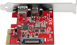 StarTech.com 2-Port 10Gbps USB-A & USB-C PCIe Card - USB 3.2 Gen 2 PCI