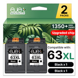 ejet Remanufactured Ink Cartridge Replacement for HP 63XL 63 XL, High
