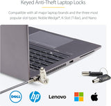 StarTech.com 25-Pack Universal Laptop Lock 6.6ft (2m), Master Keyed Se