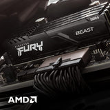 Kingston Fury Beast Black 32GB Kit (2x16GB) 3200Mhz DDR4 CL16 UDIMM Me