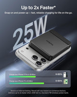 Chargeur portable Belkin, banque d'alimentation magnétique mince 10 000 mAh avec câble USB C