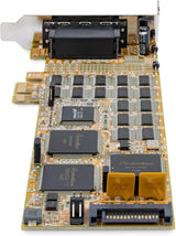 StarTech.com PCI Express Serial Card - 16 DB9 RS232 Ports - Low + Full