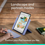 Logitech Flip Folio, Keyboard Case for iPad Pro 13-inch (M4 & M5) & iP