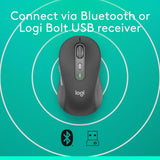 Logitech Signature Plus M750 L Wireless Mouse Large Hands - Graphite |