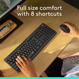 Logitech MK295 Mouse & Keyboard Combo with SilentTouch Technology, Ful