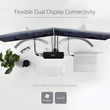 Station d'accueil USB 3.0 pour ordinateur portable StarTech.com à deux moniteurs avec HDMI/DVI