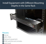 StarTech.com Server Rack Depth Extender - 2U - 4in / 10 cm - TAA Compl