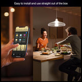 Philips Hue Smart LED A19 Bulb, Warm White Light 2700K, E26 Base, 9W,