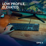 Logitech G915 X Clavier de jeu filaire (Tactile) - Noir | Profil bas