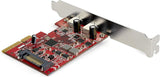 Carte adaptateur PCIe USB 3.0 à 7 ports StarTech avec alimentation SATA