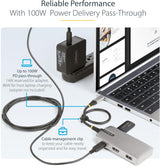 StarTech.com Adaptateur multiport USB-C, HDMI 4K 60Hz avec HDR, hub USB à 3 ports