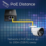 Injecteur PoE++ 2,5 G de TRENDnet, TPE-219GI, PoE++ 90 W, PoE+ 30 W, boîtier métallique
