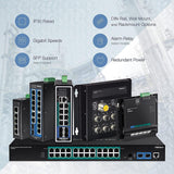 Commutateur TRENDnet PoE+ Gigabit industriel durci 5 ports sur rail DIN, 120W