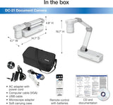 Epson DC-21 High-Definition Document Camera with HDMI, 12X Optical Zoo