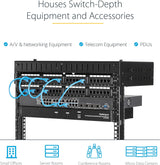 StarTech.com 8U Open Frame Wall Mount Server Rack