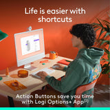 Logitech POP Mouse, Compact and Portable Wireless Bluetooth Mouse with