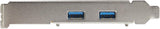 Carte PCIe USB StarTech.com à 2 ports avec 10 Gbit/s par port - USB 3.2 Gen 2 Typ