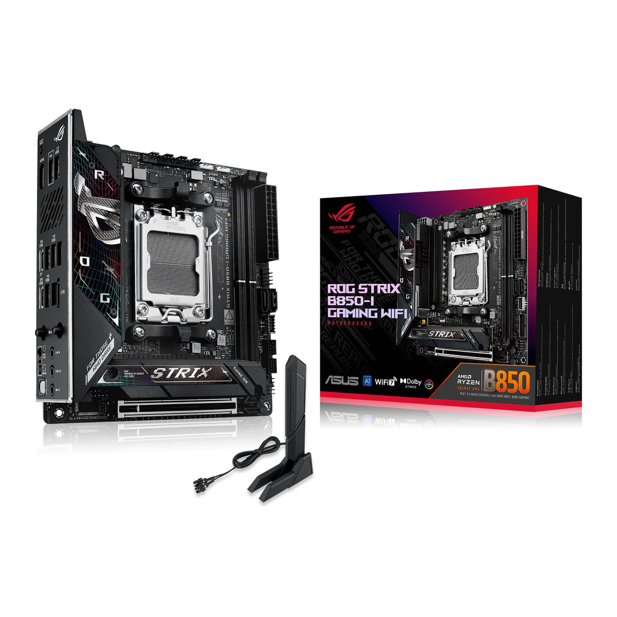 ASUS ROG Strix B850-I Gaming WiFi AMD AM5 B850 Mini-ITX mITX Motherboa