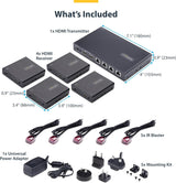 StarTech.com 4-Port HDMI Extender and Splitter Over CAT6, 4K 60Hz, Up