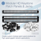 TRENDnet 24-Port Blank Keystone 1U Patch Panel, 1U 19