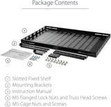StarTech Adjustable Heavy Duty Vented 1U 19in Rack Mount Shelf
