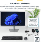 4-PORT SELF-POWERED USB-C HUB, 4X BC 1.2