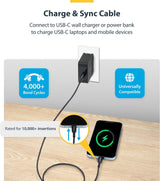 StarTech.com Câble de recharge USB-C 4,5 m, Charge et synchronisation, 60 W (3 A)