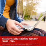 Clé USB-C SANDISK Extreme Fit 128 Go - Vitesse de lecture jusqu'à 400 Mo/s