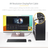 StarTech 3M (10FT) Displayport 2.1 Cable, VESA Certified DP40 Displayport Cable W/UHBR10/HDR/HDCP 2.2, 8K 60HZ/4K 144HZ W/DSC, DP 2.1 Cable, UHD