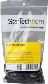 StarTech 100-Pack M6 Square Hole Cage Nuts and Installation Tool for 1