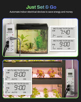 BN-LINK 8 Outlet Surge Protector with 7-Day Digital Timer (4 Outlets T