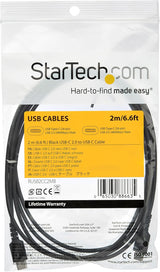 StarTech.com 2m USB C Charging Cable - Durable Fast Charge & Sync USB