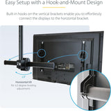 StarTech.com Dual TV Ceiling Mount, Hanging 2 Screen VESA Pole Mount f