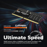 DATO 32GB (16GBx2) RAM, DDR5 5600MHz PC5-44800 CL46 1.1V 262-Pin Non-E