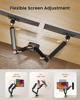 ErGear Dual Monitor Mount, Two Arms for 17