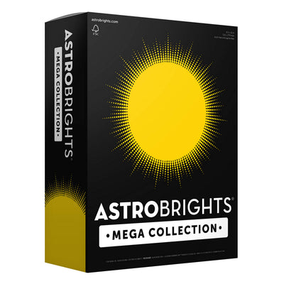 Astrobrights Mega Collection, Colored Paper, Bright Yellow, 625 Sheets