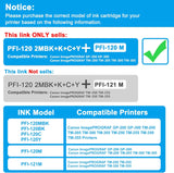 LCL PFI-120 PFI120 130-ml Ink Cartridge Replacement for Canon PFI-120M