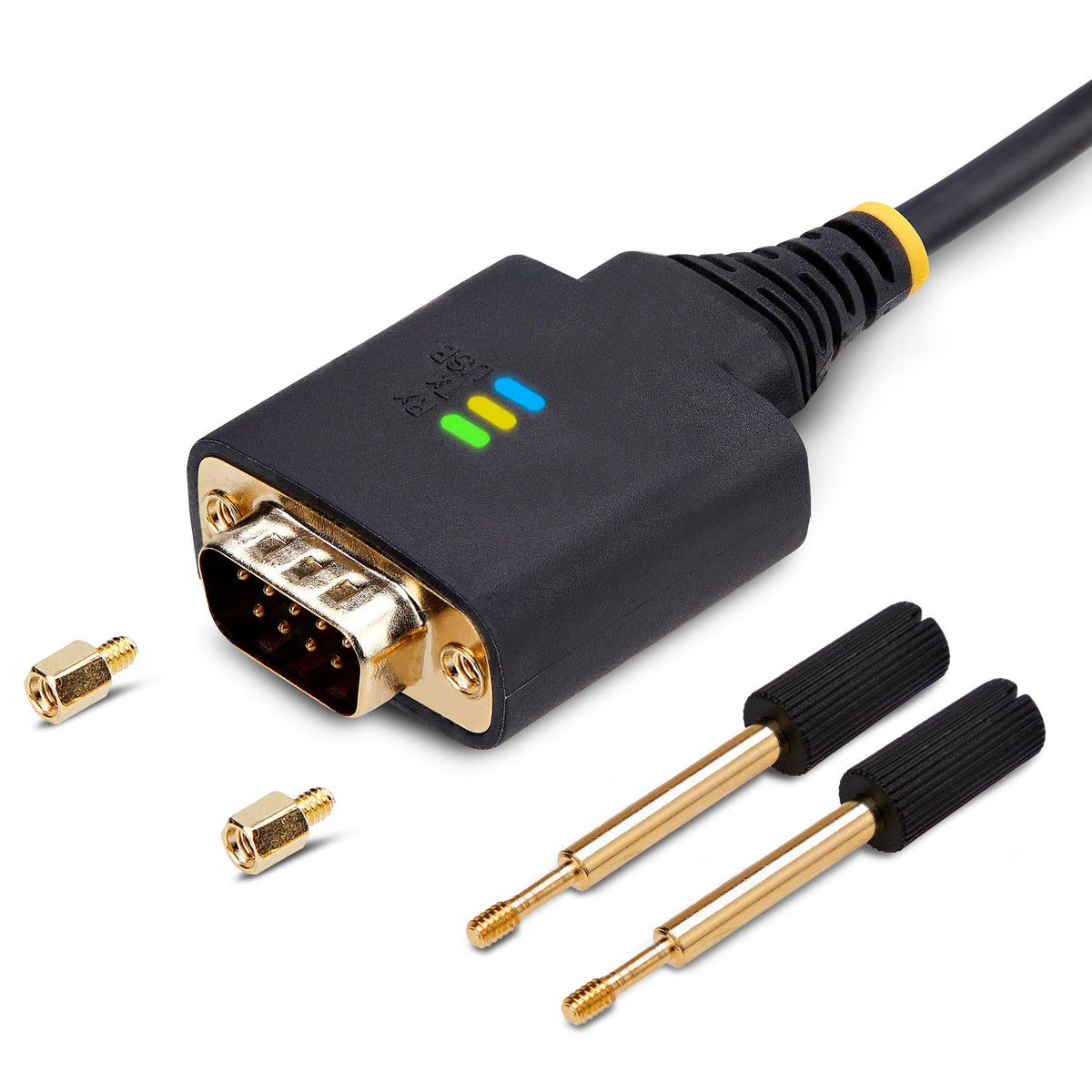 StarTech 1ft (30cm) USB to Serial Adapter Cable, COM Retention, FTDI