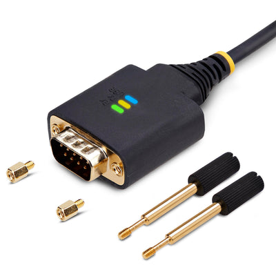 StarTech 1ft (30cm) USB to Serial Adapter Cable, COM Retention, FTDI