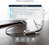 Startech US1GC30B2 1FT USB-C to RJ45 Ethernet Adapter