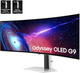 SAMSUNG 49 inch Odyssey G9 DQHD OLED Gaming Monitor Curved 240Hz 0.03m