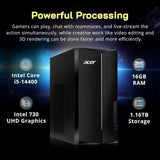 Acer Aspire Desktop, Intel Core i5-14400, Intel 730 UHD Graphics, 16GB