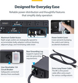 StarTech.com 12-Outlet Rackmount PDU, 1U Server Power Strip, Wide-Spac