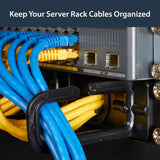 StarTech 5-Pack 1U Vertical Cable Management D-Ring Hooks