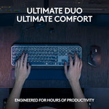 Logitech MX Keys S Combo - Performance Wireless Keyboard and Mouse wit