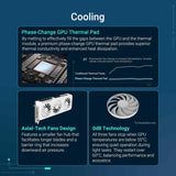 Asus Radeon PRIME-RX9070XT-O16G-WHITE OC 16 Go JUSQU'à 3030 MHZ 256 BITS