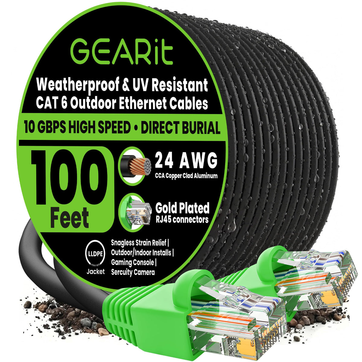 25FT CAT6 Ethernet Cable Purple CAT6 POE
