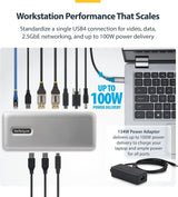 Station d'accueil USB-C Triple Écran 140W de StarTech.com