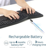 Clavier sans fil Kensington Pro Fit Ergo KB680 EQ, Bluetooth et 2.4G